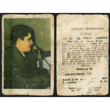 Rafael (Felo) Ramirez Baseball Card No. 8 - Fine Condition