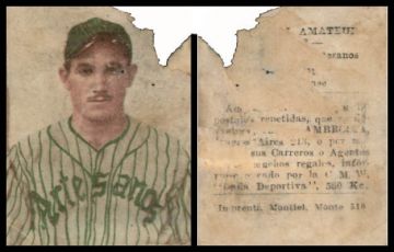 Jose Mir Circulo de Artesanos Baseball Card 1943 - Cuba