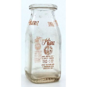 Botella de leche Santa Beatriz, 315 gramos, 5.5 inches