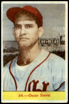 Oscar Sierra, Cuban baseball card # 54