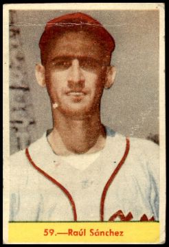 Raul Sanchez, Cuban baseball card # 59