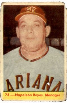 Napoleon Reyes, Cuban baseball card # 75