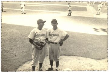 Foto Original Baseball del Club Cubanos - Julio Moreno y Fermin Guerra