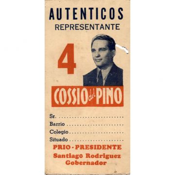 Alejo Cossio del Pino, Representante #4