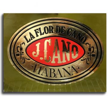 Stiker ad La Flor de Cano, huge size 13.25 X 9.5 inches
