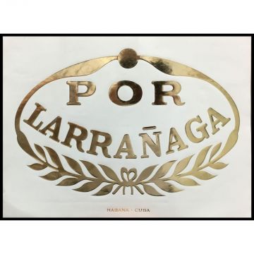 Stiker ad Por Larranaga, huge size 13.25 X 9.5 inches