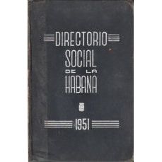 1951 Directorio Social de la Habana