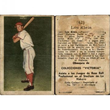 Lou Klein Baseball Card No. 42 - Cuba