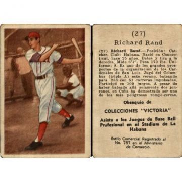 Richard Rand Baseball Card No. 27 - Cuba