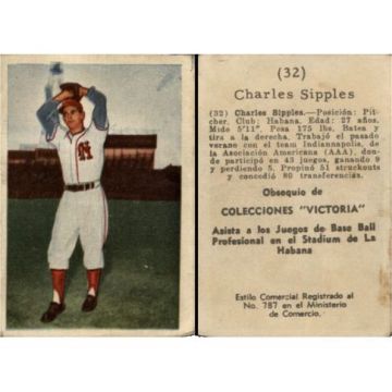 Charles Sipples Baseball Card No. 32 - Cuba