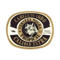 Cuban Beer bottle label Cerveza Cabeza de Lobo Negra 16
