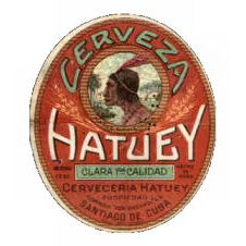Cuban Beer bottle label Cerveza Hatuey clara