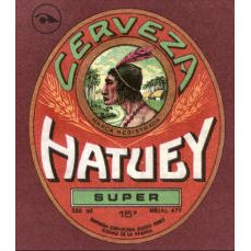 Cuban Beer bottle label Cerveza Hatuey 15