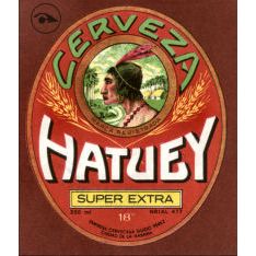 Cuban Beer bottle label Cerveza Hatuey 18