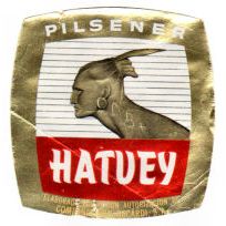 Cuban Beer bottle label Cerveza Hatuey Pilsener
