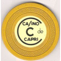 Casino Capri chip C - Mustard