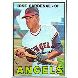 Jose Cardenal California Angels Outfield Player Baseball 