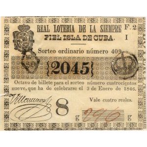 1846-01-03 Billete de Loteria