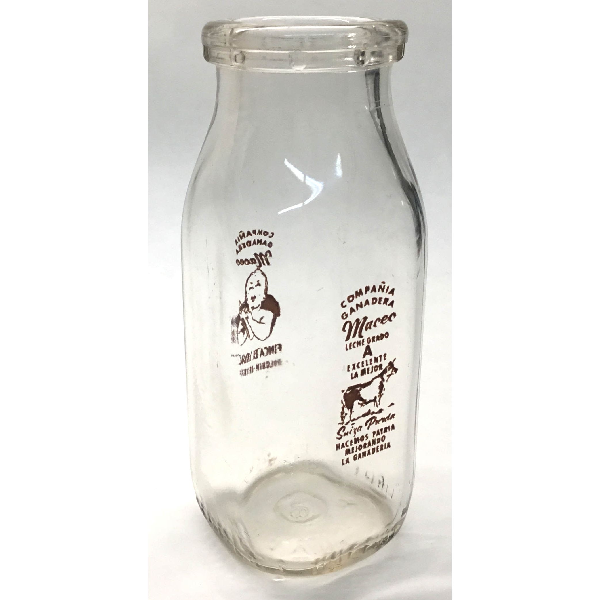 Vintage Cuba Milk Bottles > Botella de leche Compania Ganadera Maceo ...
