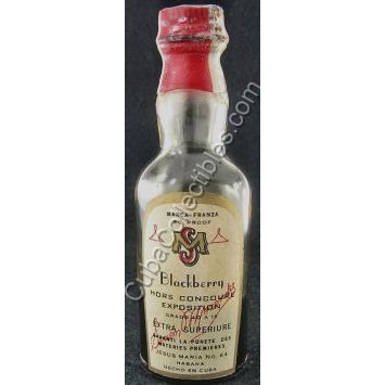 Vintage Cuban Miniature liquor bottle Franza Blackberry