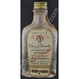 Vintage Cuban Miniature liquor bottle Franza Cherry Brandy. Empty