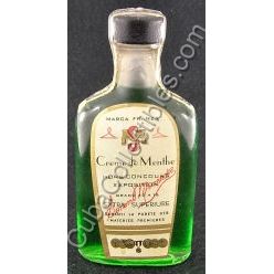 Vintage Cuban Miniature liquor bottle Franza Creme de Menthe.