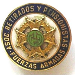 Association - Asociacion de retirados y pensionistas Fuerzas Armadas. F.Oro, Pin
