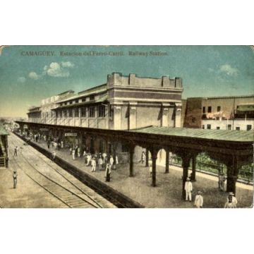 Estacion del Ferro Carril Postcard