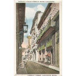 Calle O'Rielly y Hotel Lafayette Postcard
