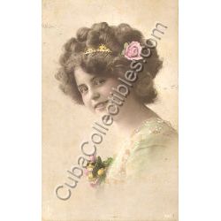 Woman, young and attractive Postcard