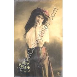 Original postcard Woman Postcard