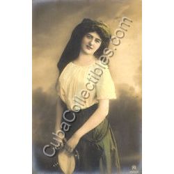 Woman, beautiful young lady Postcard