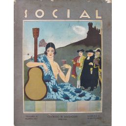 Social vintage Cuban magazine/revista Spanish, pub in Cuba - Edition: Agosto de 1921