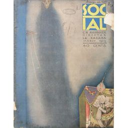 Social vintage Cuban magazine/revista Spanish, pub in Cuba - Edition: Marzo de 1929