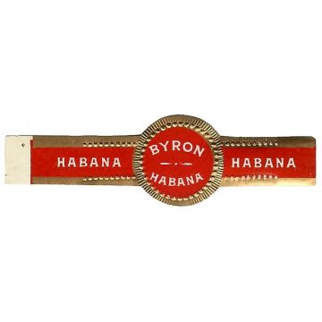 Cuban Byron Cigar Band Label
