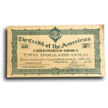 The Credit Of America, 1920, Receipt