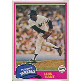 Vintage Cuba Cubans in Major League Baseball Trading Cards > Tiant, Luis  1983 collectible for Sale