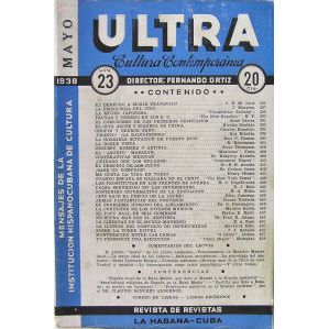 Ultra vintage Cuban magazine/revista Spanish, pub in Cuba - Edition: 1938-05