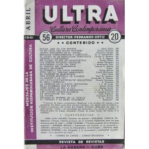 Ultra vintage Cuban magazine/revista Spanish, pub in Cuba - Edition: 1941-04