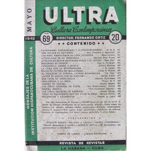 Ultra vintage Cuban magazine/revista Spanish, pub in Cuba - Edition: 1942-05