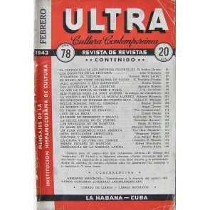 Ultra vintage Cuban magazine/revista Spanish, pub in Cuba - Edition: 1943-02