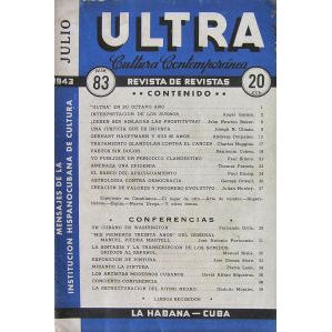 Ultra vintage Cuban magazine/revista Spanish, pub in Cuba - Edition: 1943-07