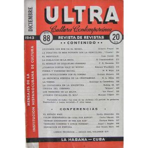 Ultra vintage Cuban magazine/revista Spanish, pub in Cuba - Edition: 1943-12