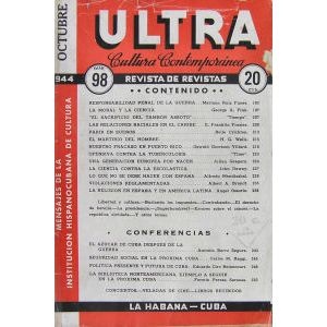 Ultra vintage Cuban magazine/revista Spanish, pub in Cuba - Edition: 1944-10