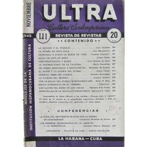 Ultra vintage Cuban magazine/revista Spanish, pub in Cuba - Edition: 1945-11