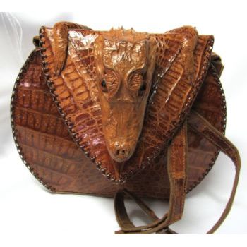 Amazon.com: Genuine Crocodile Skin Lady Pillow Purse Authentic Real Alligator  Leather Female Green Handbag Women's Large Soft Shoulder Bag : Clothing,  Shoes & Jewelry