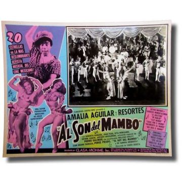 Al Son Del Mambo Movie Lobby Card, escena 1, Amalia Aguilar