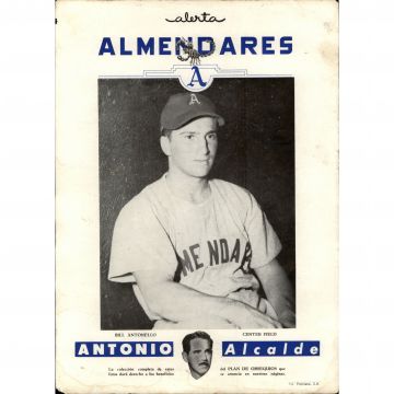 Alerta Almendares Cuban Baseball Photo Sheet Bill Santonello
