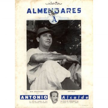 Alerta Almendares Cuban Baseball Photo Sheet Rene Monteagudo