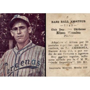 Eliseo Vizcaino Cardenas Baseball Card 1943 - Cuba